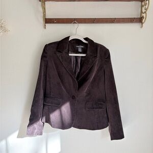 Chelsea & Theodore Dark Brown Corduroy Blazer